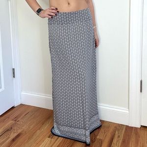 Max Studio Black and White Maxi Skirt